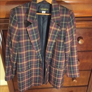 requirements blazer Size 10 Purple Striped Women